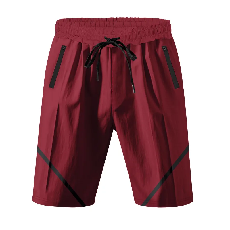 TIOZONEY - pantalones cortos de verano con bolsillos - Rojo