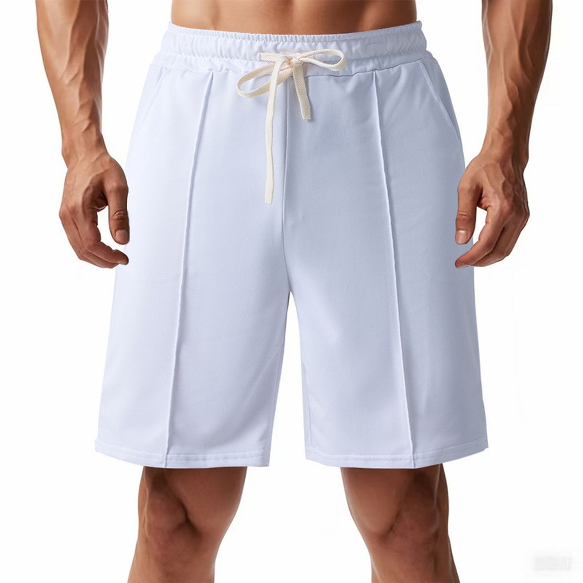 TIOZONEY - pantalones cortos casuales ligeros - Blanco