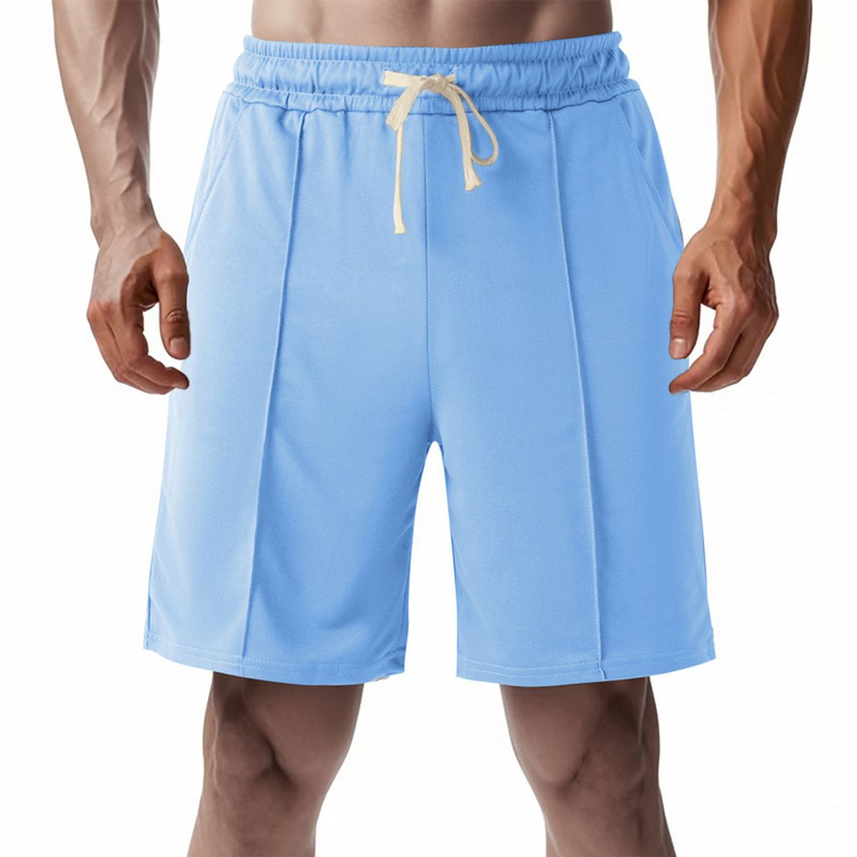 TIOZONEY - pantalones cortos casuales ligeros - Azul