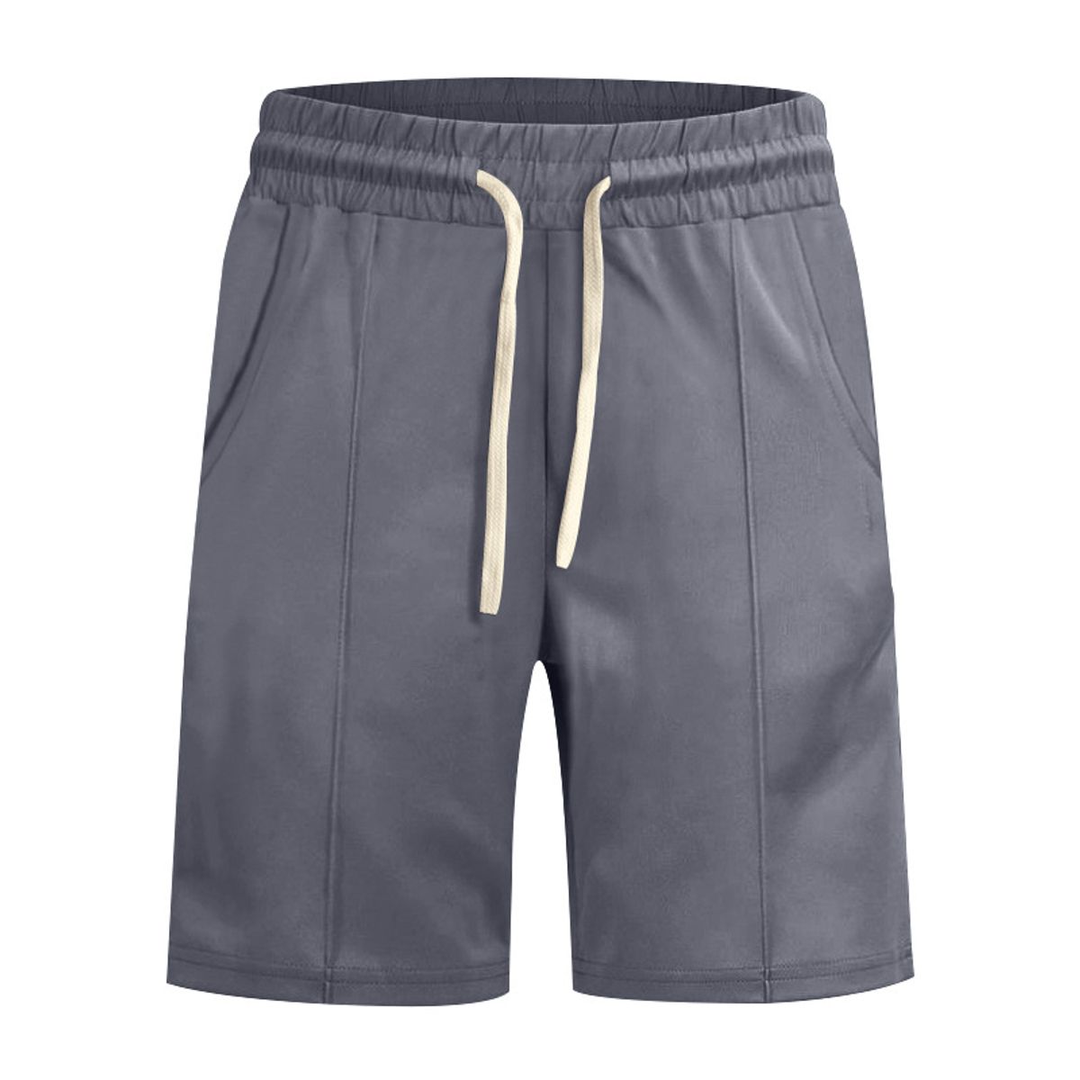 TIOZONEY - pantalones cortos de verano con bolsillos - Gris