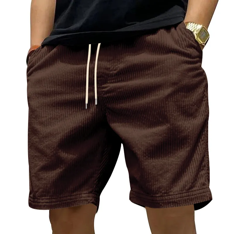 TIOZONEY - pantalones cortos de verano con bolsillos - Marrón