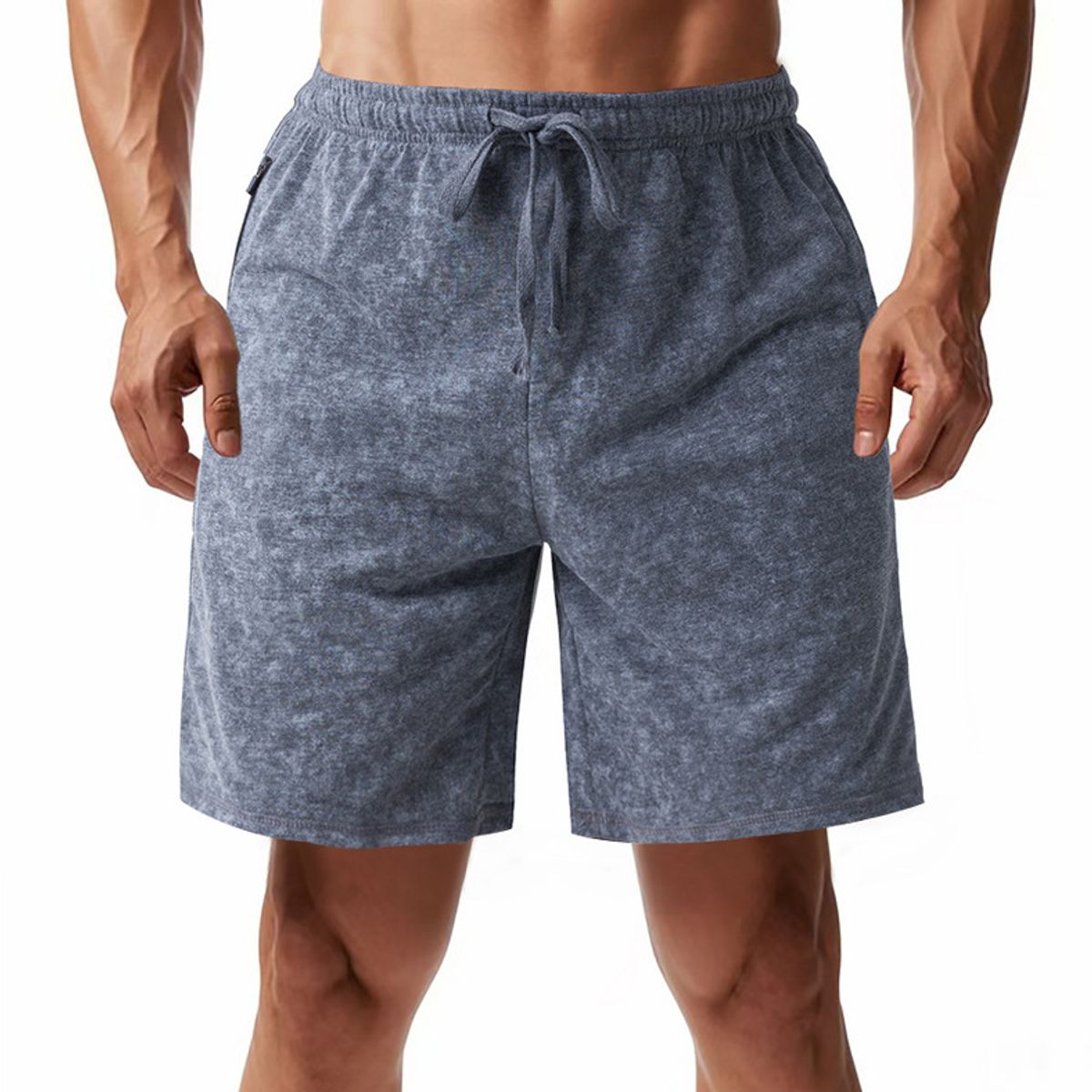 TIOZONEY - pantalones cortos de verano con bolsillos - Gris