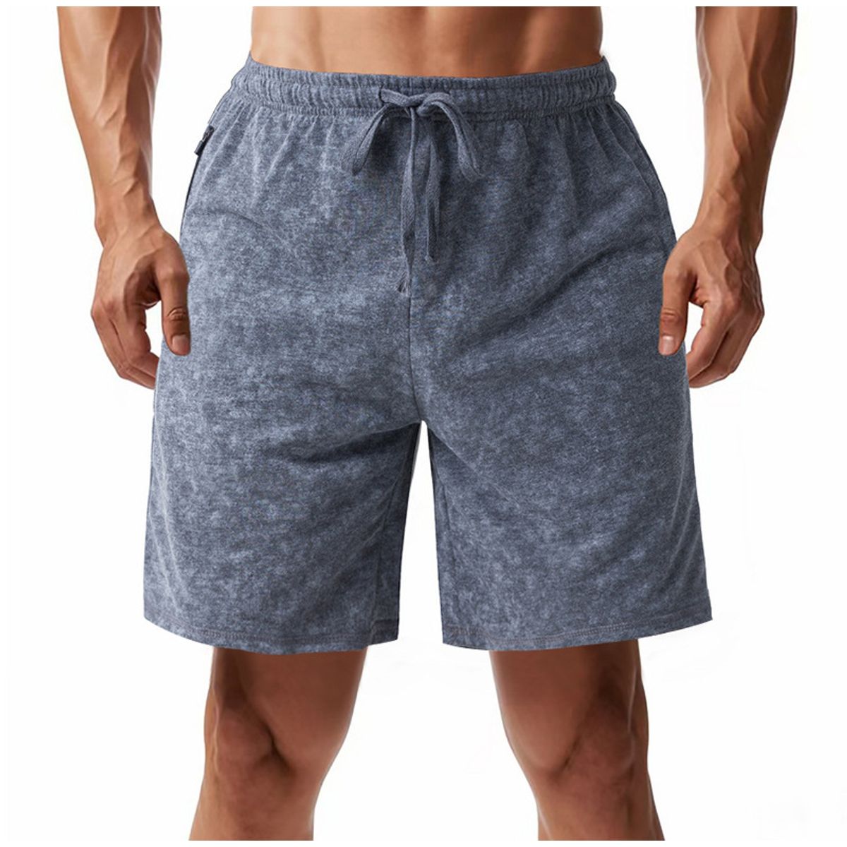 TIOZONEY - pantalones cortos de verano con bolsillos - Gris