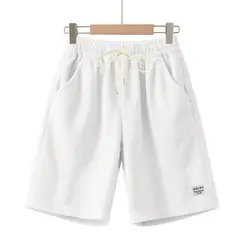 TIOZONEY - Pantalones cortos casuales ligeros - Blanco