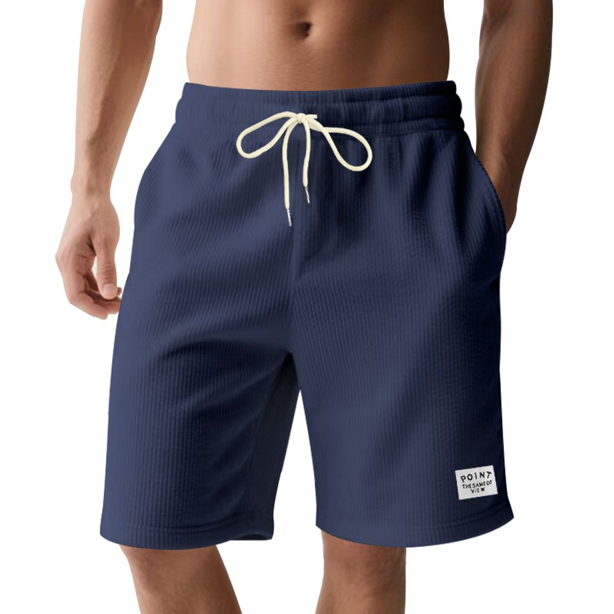 TIOZONEY - pantalones cortos casuales ligeros - Azul