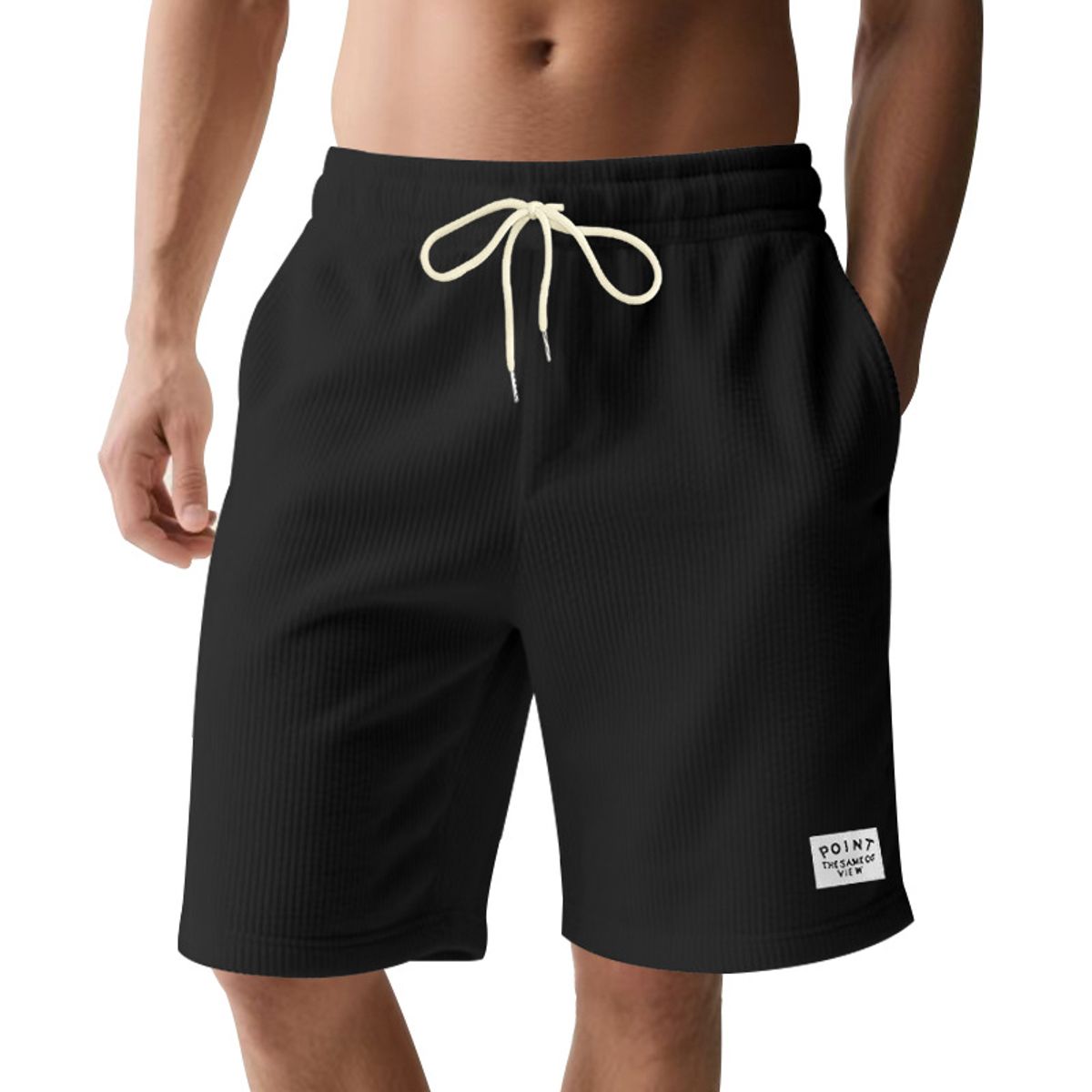 TIOZONEY - pantalones cortos de verano con bolsillos - Negro