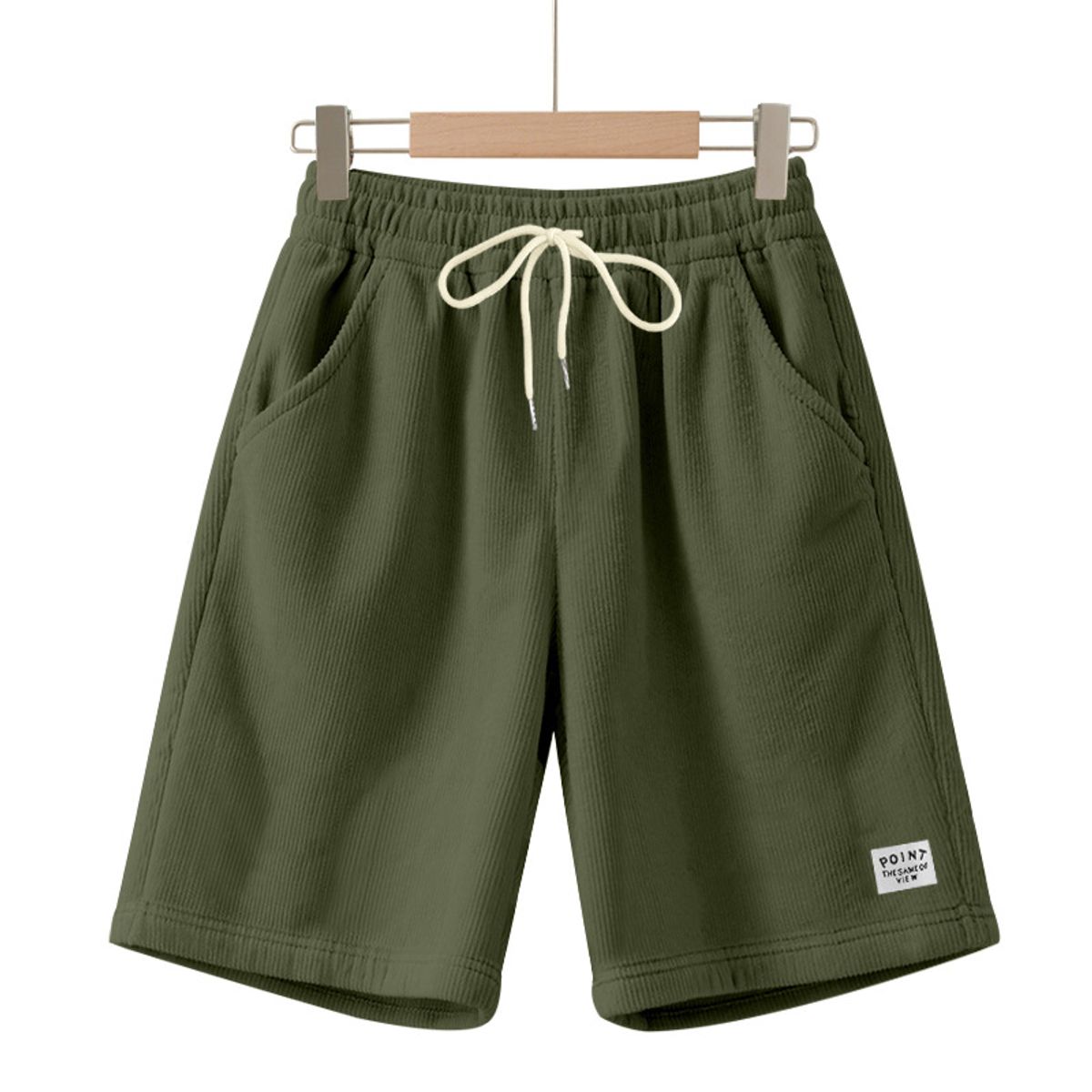 TIOZONEY - pantalones cortos de verano con bolsillos - Verde