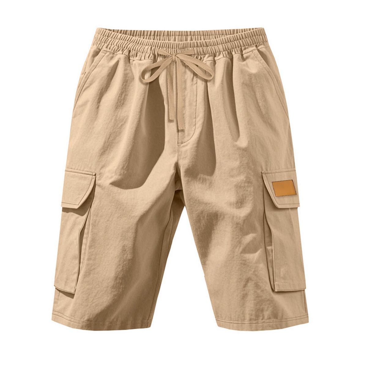 TIOZONEY - pantalones cortos casuales ligeros - Beige