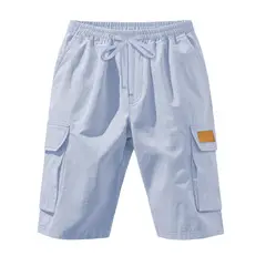 TIOZONEY - Pantalones cortos casuales ligeros - Azul