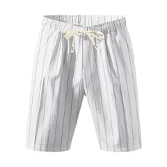TIOZONEY - Pantalones cortos casuales ligeros - Blanco