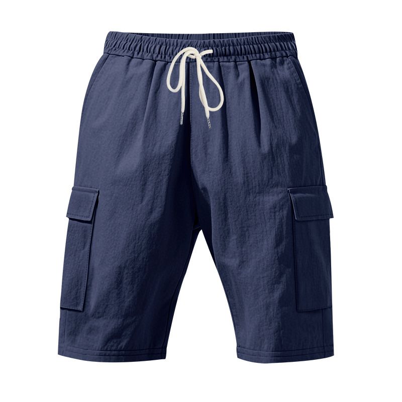 TIOZONEY - pantalones cortos casuales ligeros - Azul