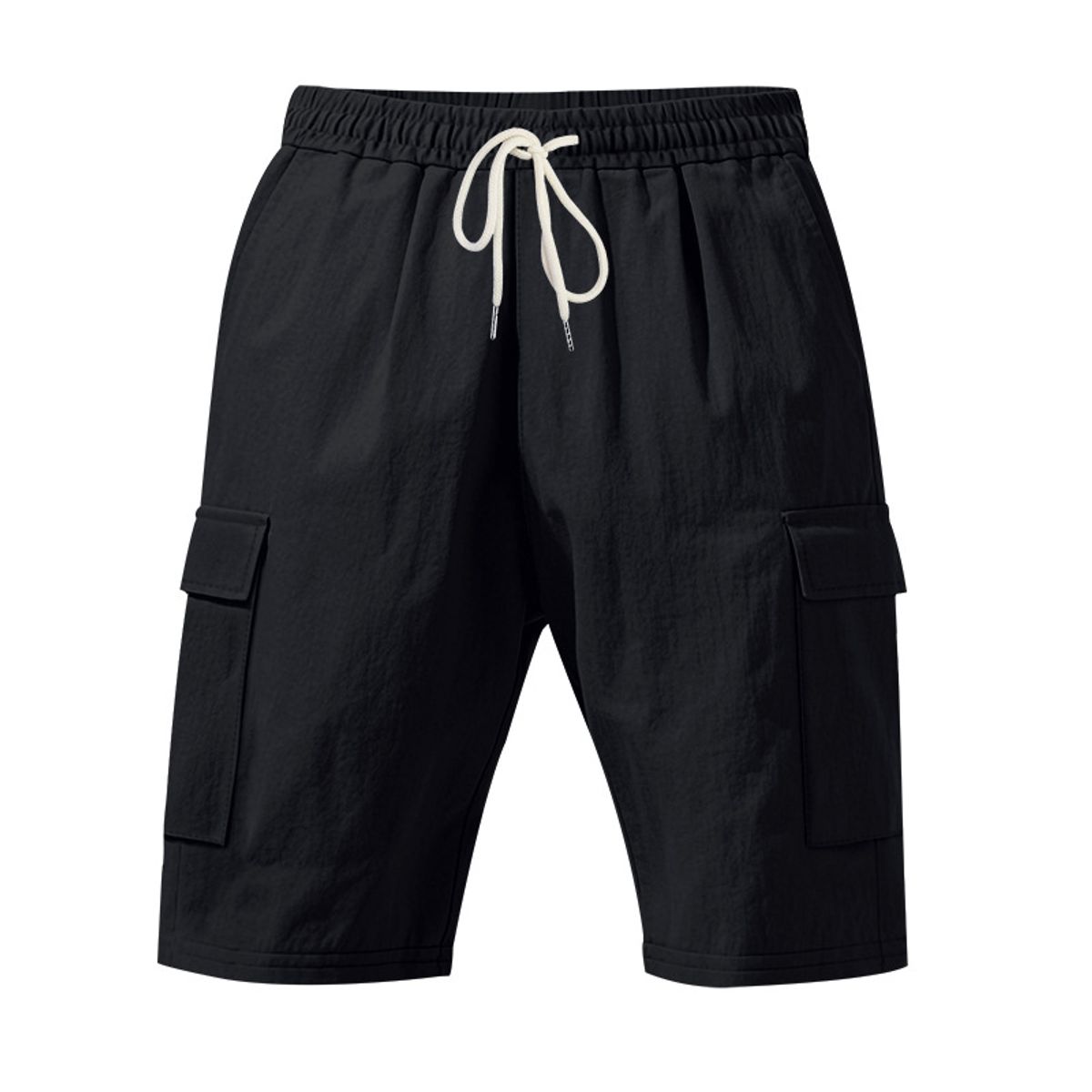 TIOZONEY - pantalones cortos de verano con bolsillos - Negro
