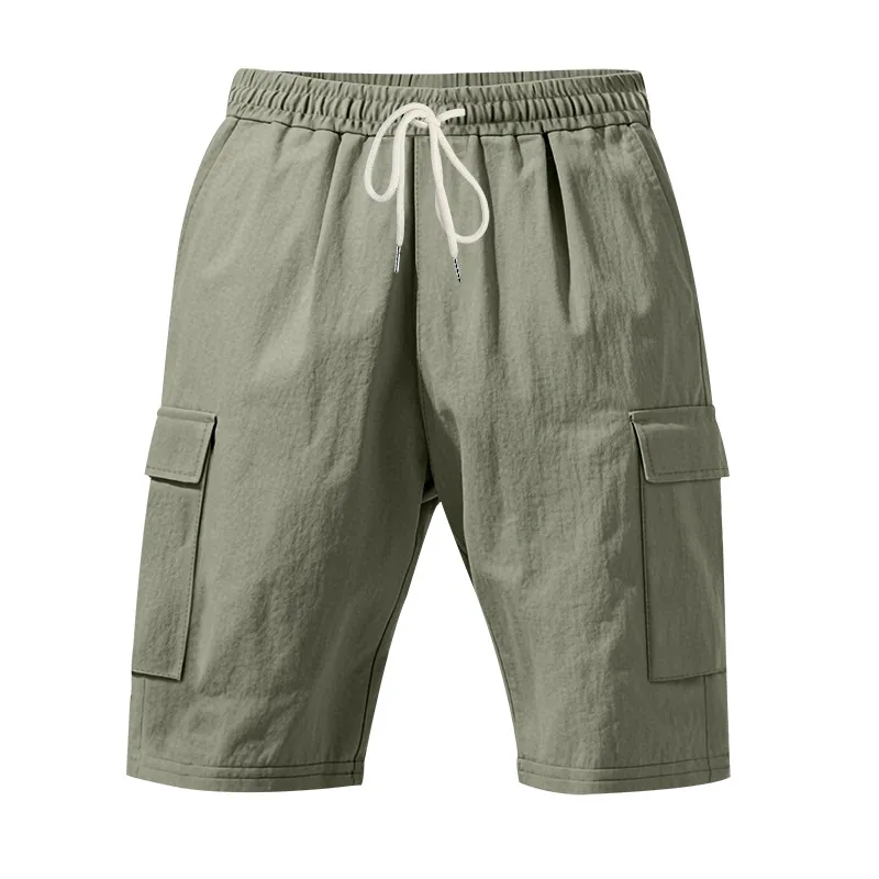 TIOZONEY - pantalones cortos de verano con bolsillos - Verde