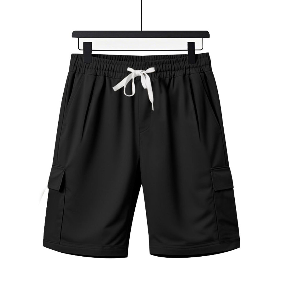 TIOZONEY - pantalones cortos de verano con bolsillos - Negro