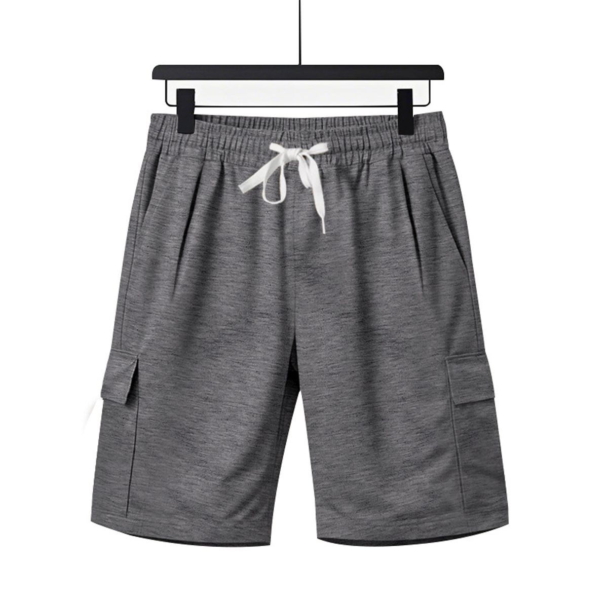 TIOZONEY - pantalones cortos de verano con bolsillos - Gris