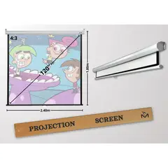 MALIK - Telon Mural 240x180 cm 43 para Proyector Epron Plite