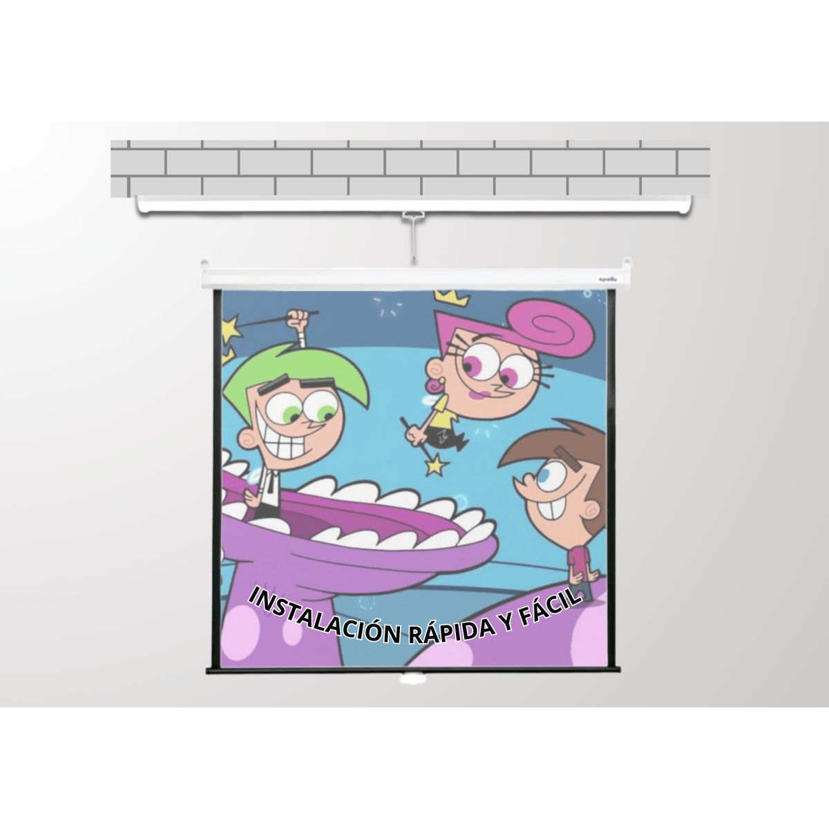 MALIK - Telon Mural 240x180 cm 43 para proyector Epron 1485FI+