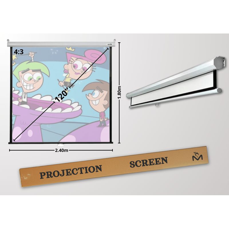 MALIK - Telon Mural 240x180 cm 43 para proyector Epson EB-725W