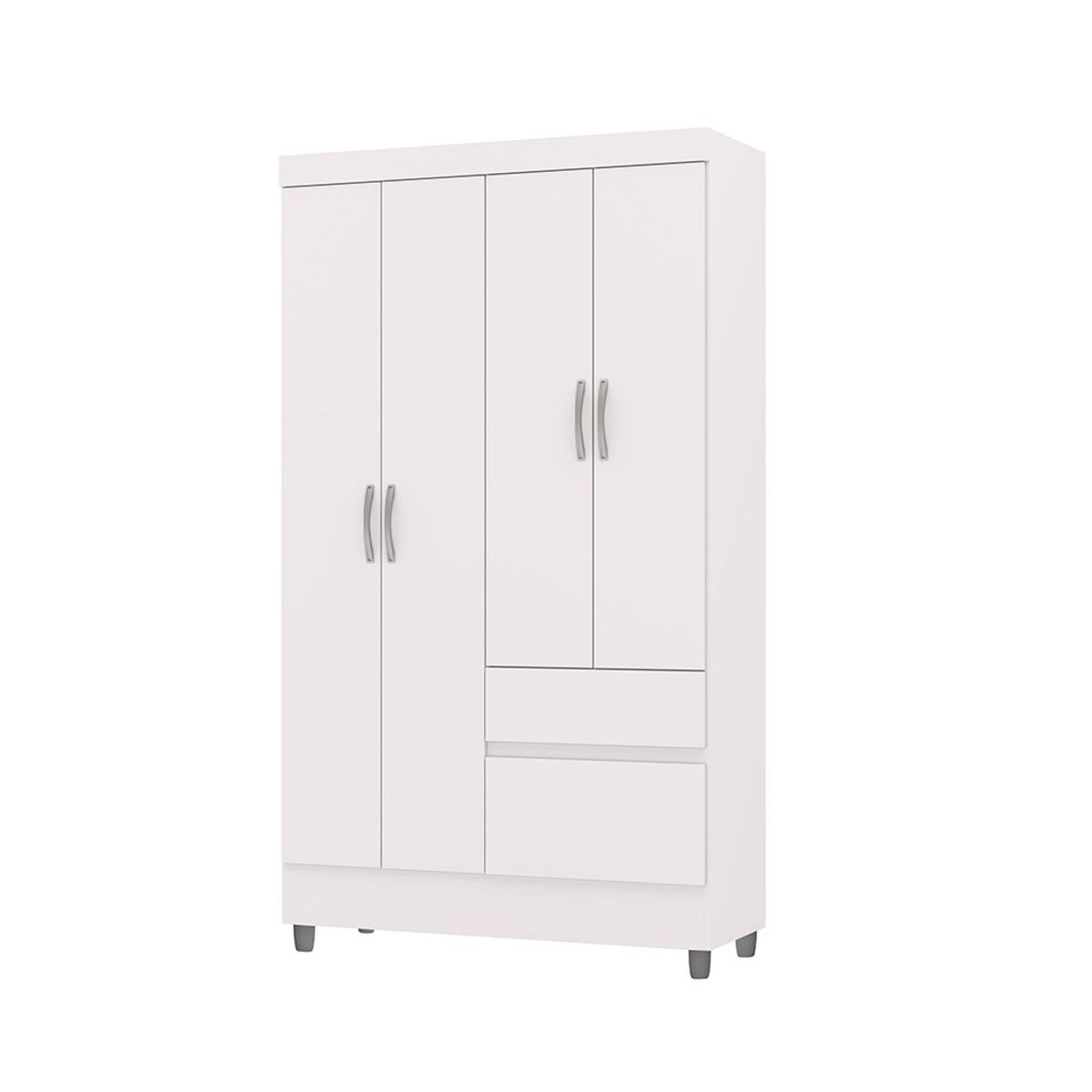 VEKKAHOME - CLOSET IDEAL BLANCO 4P 2C
