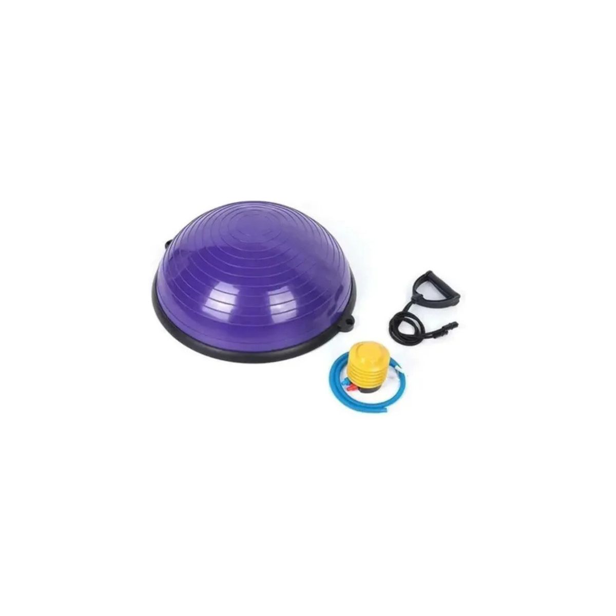 GENERICO - Pelota Bosu Medio Balon Con Manillas Yoga Pilates Lila