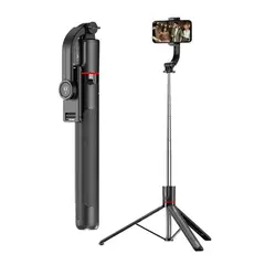 NOVYSTOR - Palo Selfie Extensible Con Trípode y Rotación 360°