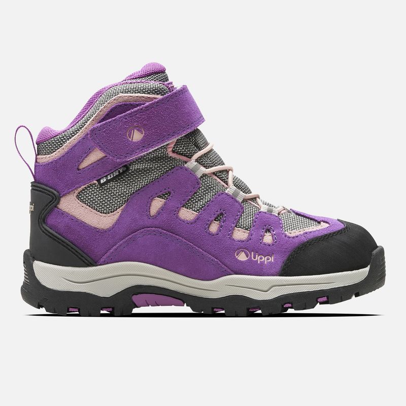 LIPPI - Botín Mujer Puelo Cs Hi Velcro Morado / Gris Claro Lippi