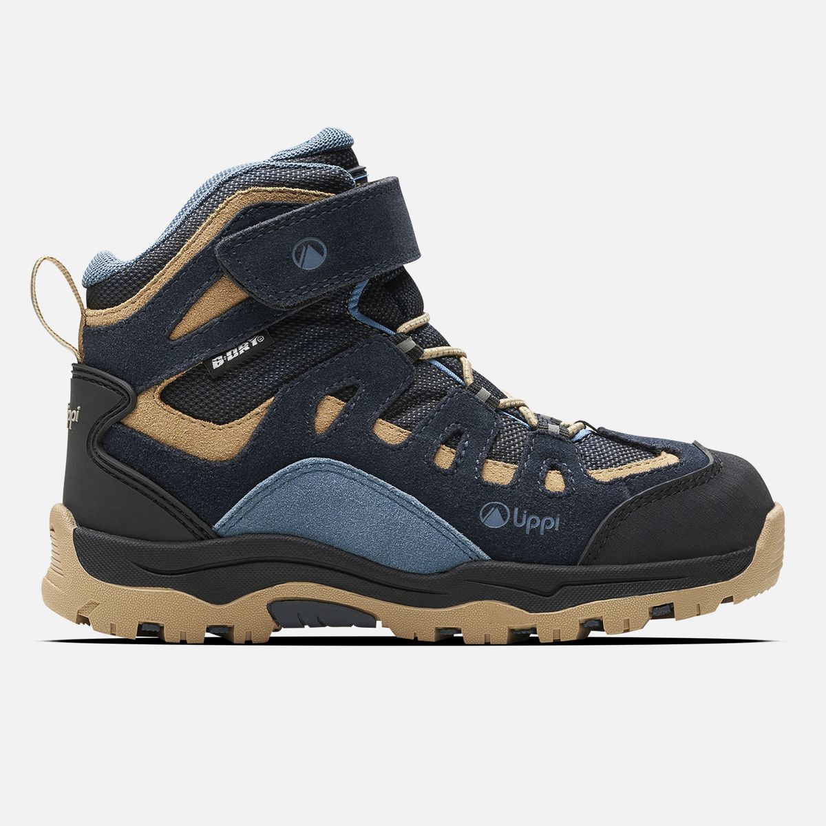 LIPPI - Botín Hombre Puelo Cs Hi Velcro Azul Piedra / Taupe Lippi