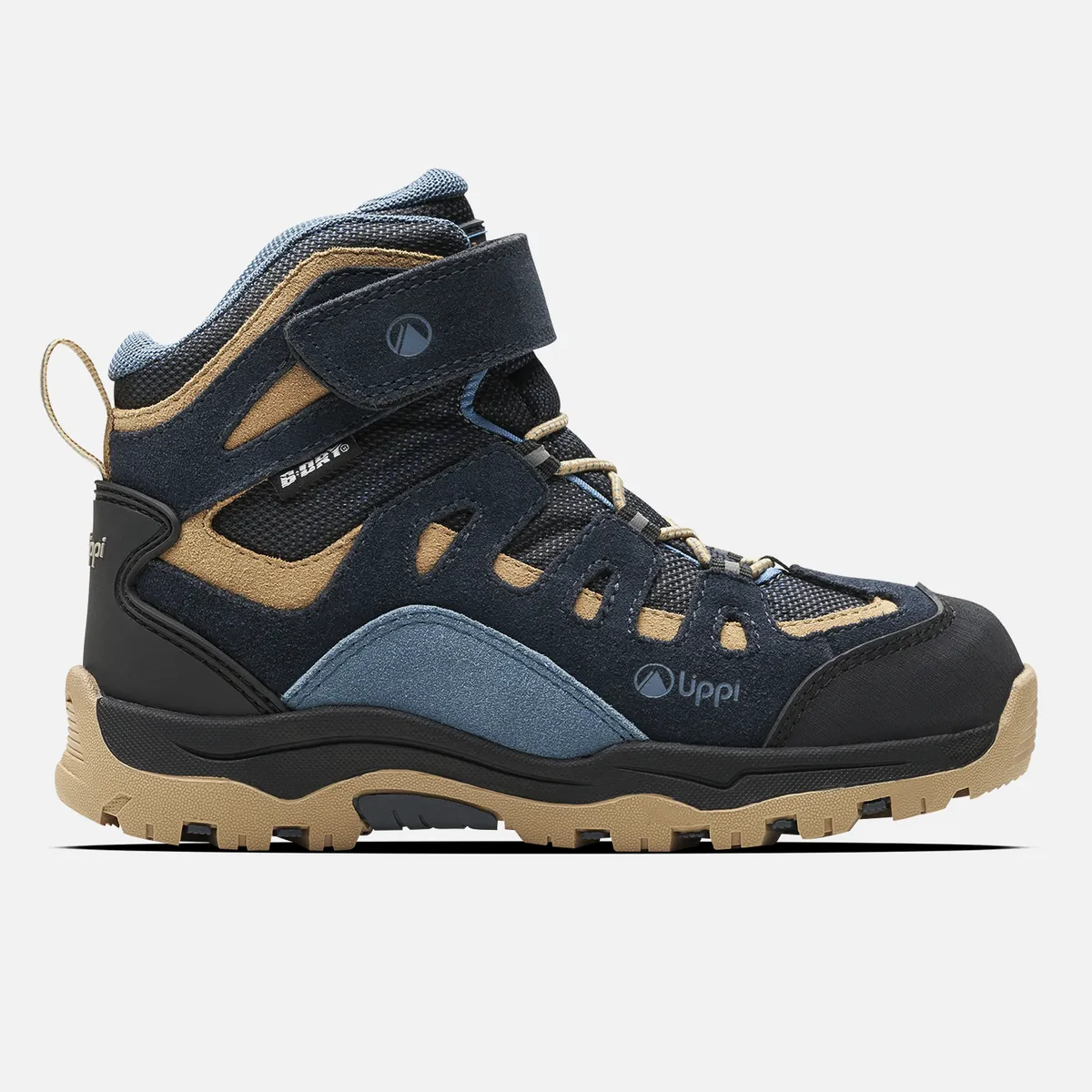 LIPPI - Botín Hombre Puelo Cs Hi Velcro Azul Piedra / Taupe Lippi