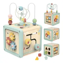 CRUSEC - Cubo Didactico 5 En 1 Actividades Motricidad Juguete Bebés