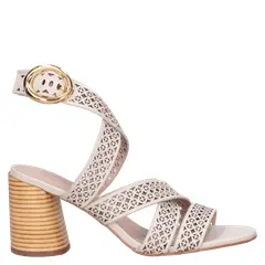 LUZ DA LUA - Sandalia Mujer Casual Blanco