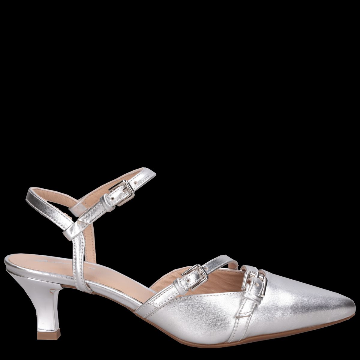 MINGO - Zapato Mujer Formal Plateado Mingo