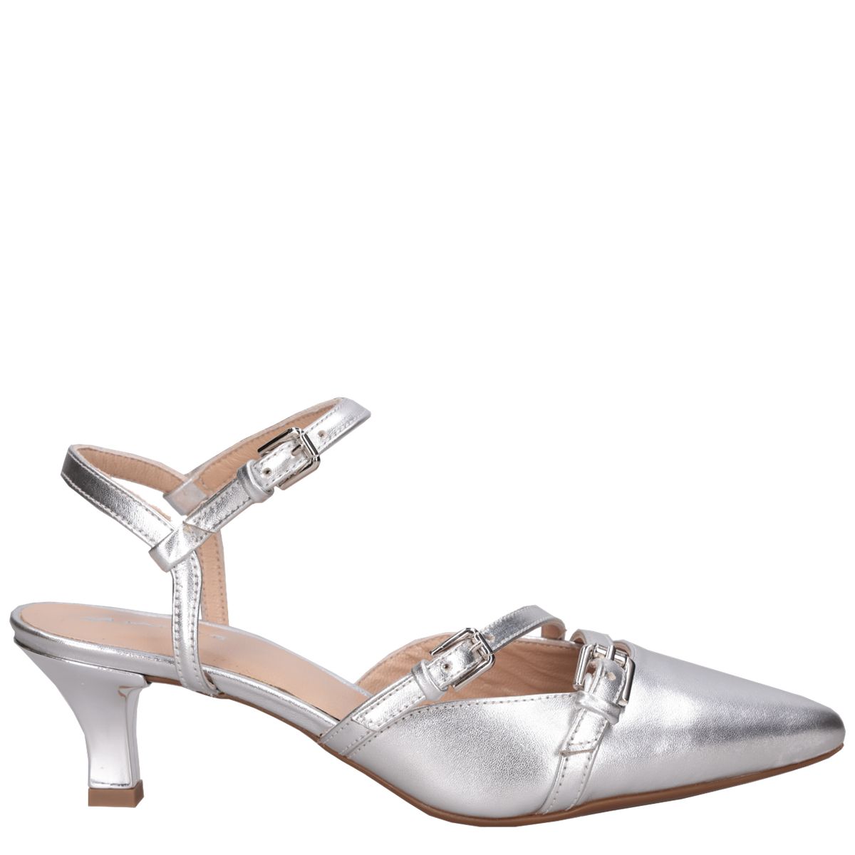 MINGO - Zapato Mujer Formal Plateado Mingo