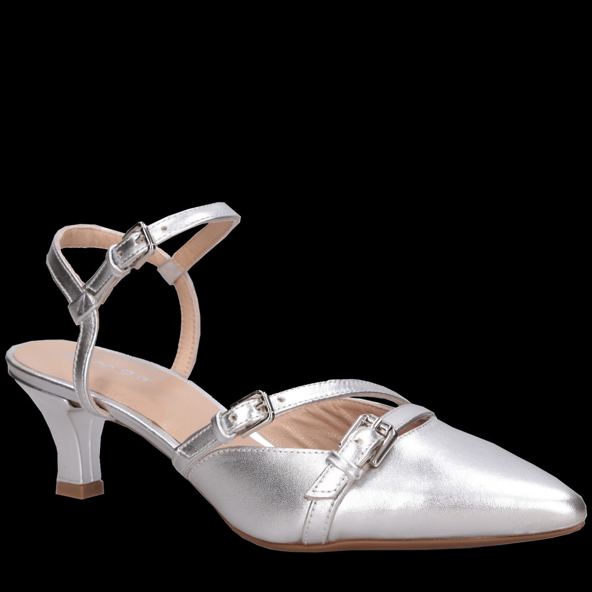 MINGO - Zapato Mujer Formal Plateado Mingo