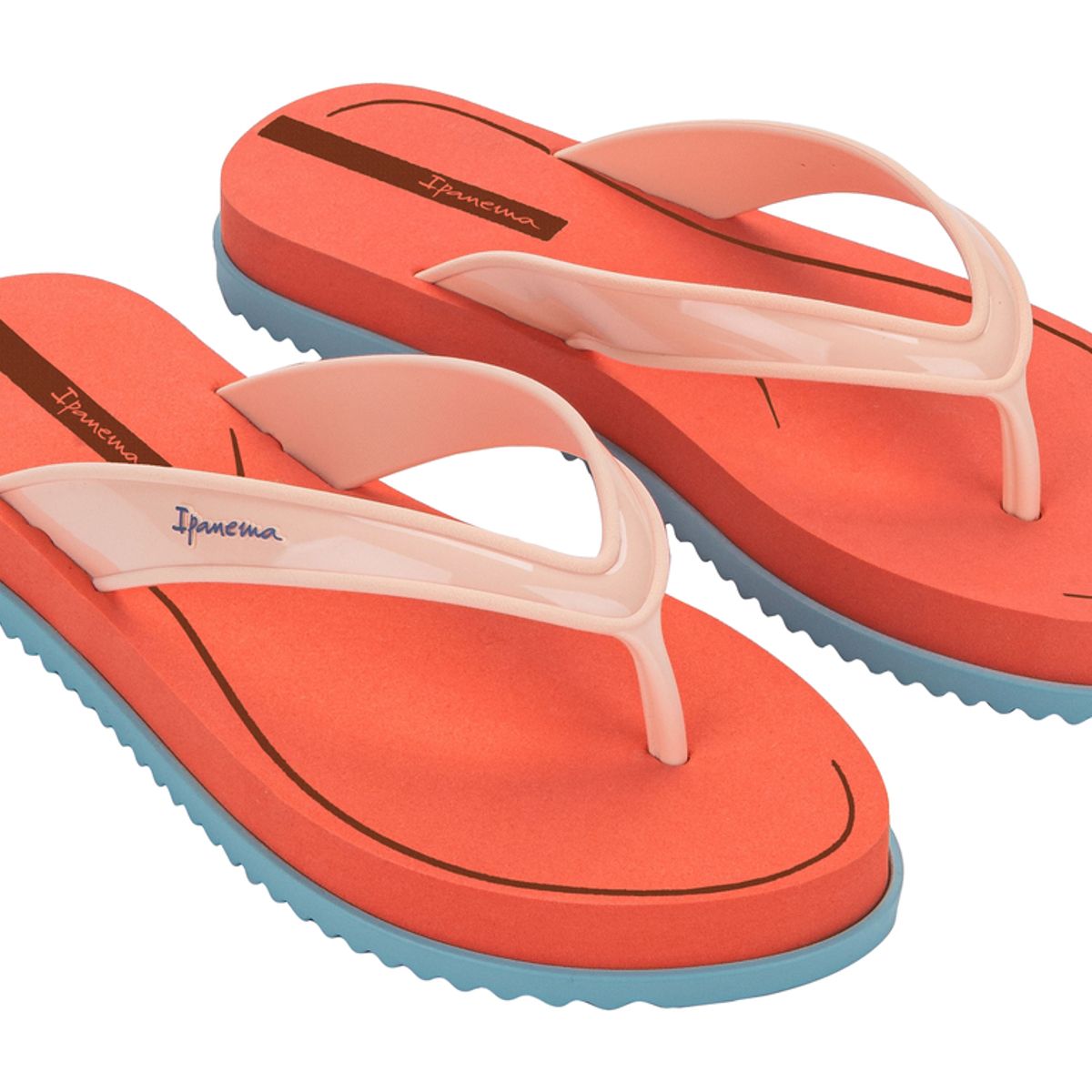 IPANEMA - Sandalia Mujer Naranja/Beige Rio Ipanema