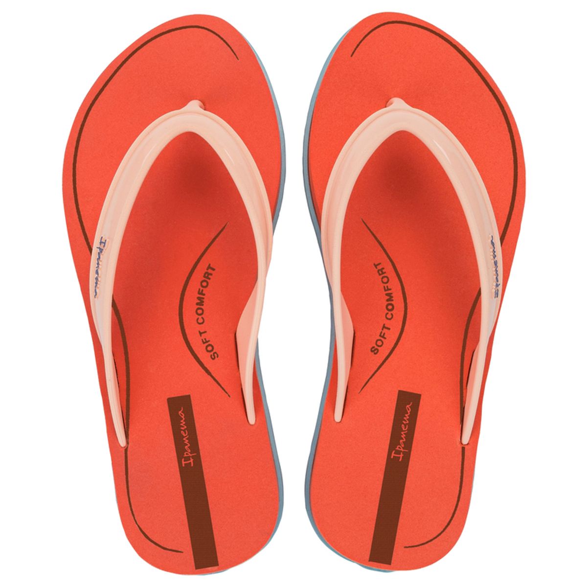 IPANEMA - Sandalia Mujer Naranja/Beige Rio Ipanema