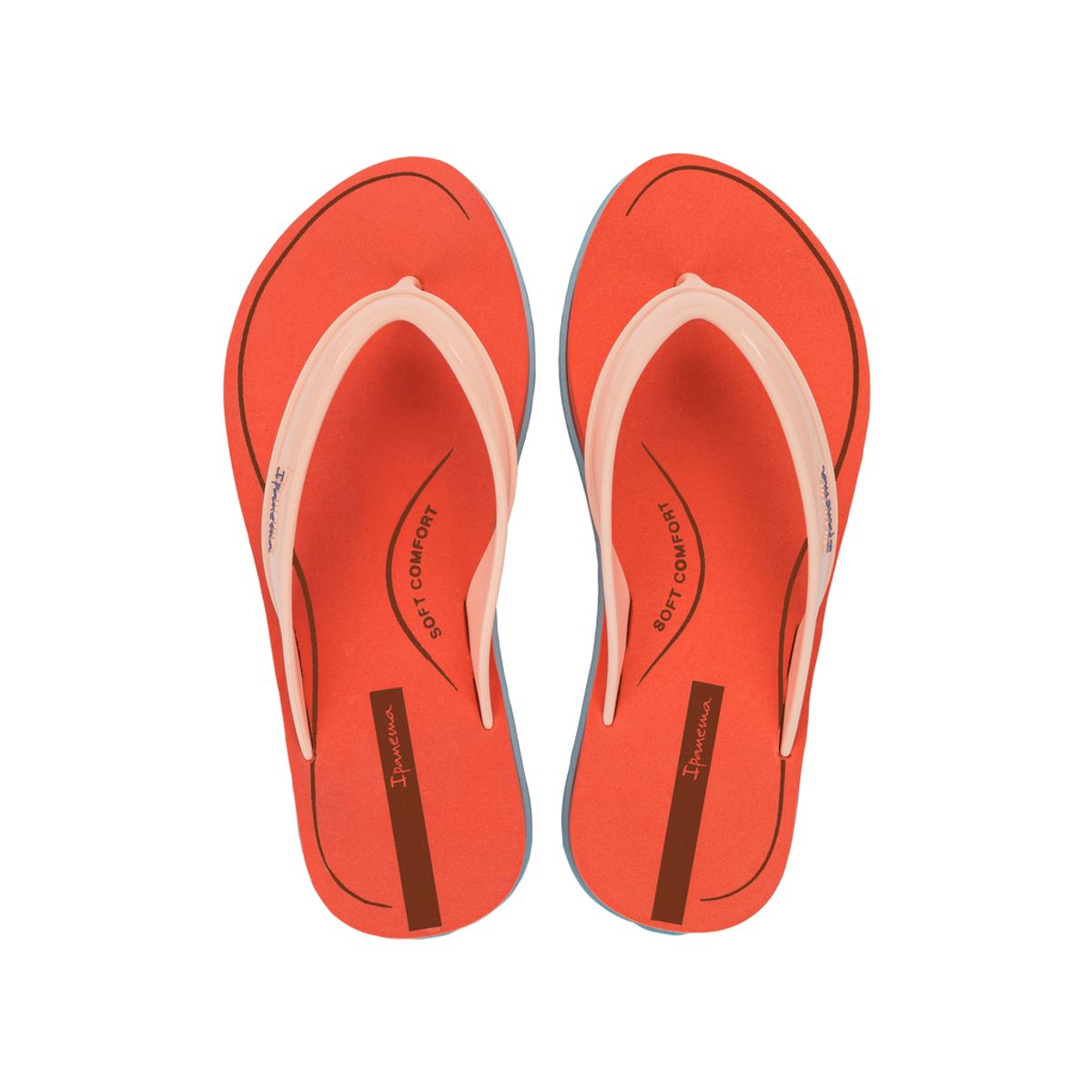 IPANEMA - Sandalia Mujer Naranja/Beige Rio Ipanema