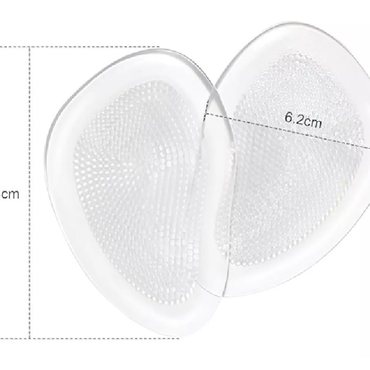 ONEDER - Plantilla Gel Planta De Pie Almohadilla Silicona Par Estandar Transparente