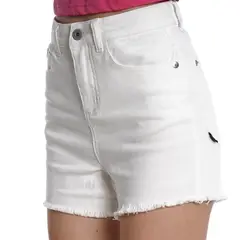 ELLUS - Short Tiro Ultra Alto Basta Deshilachada Color