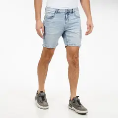 ELLUS - Short Tiro Medio Full Proceso Azul Claro