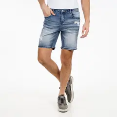 ELLUS - Short Tiro Medio Azul Medio