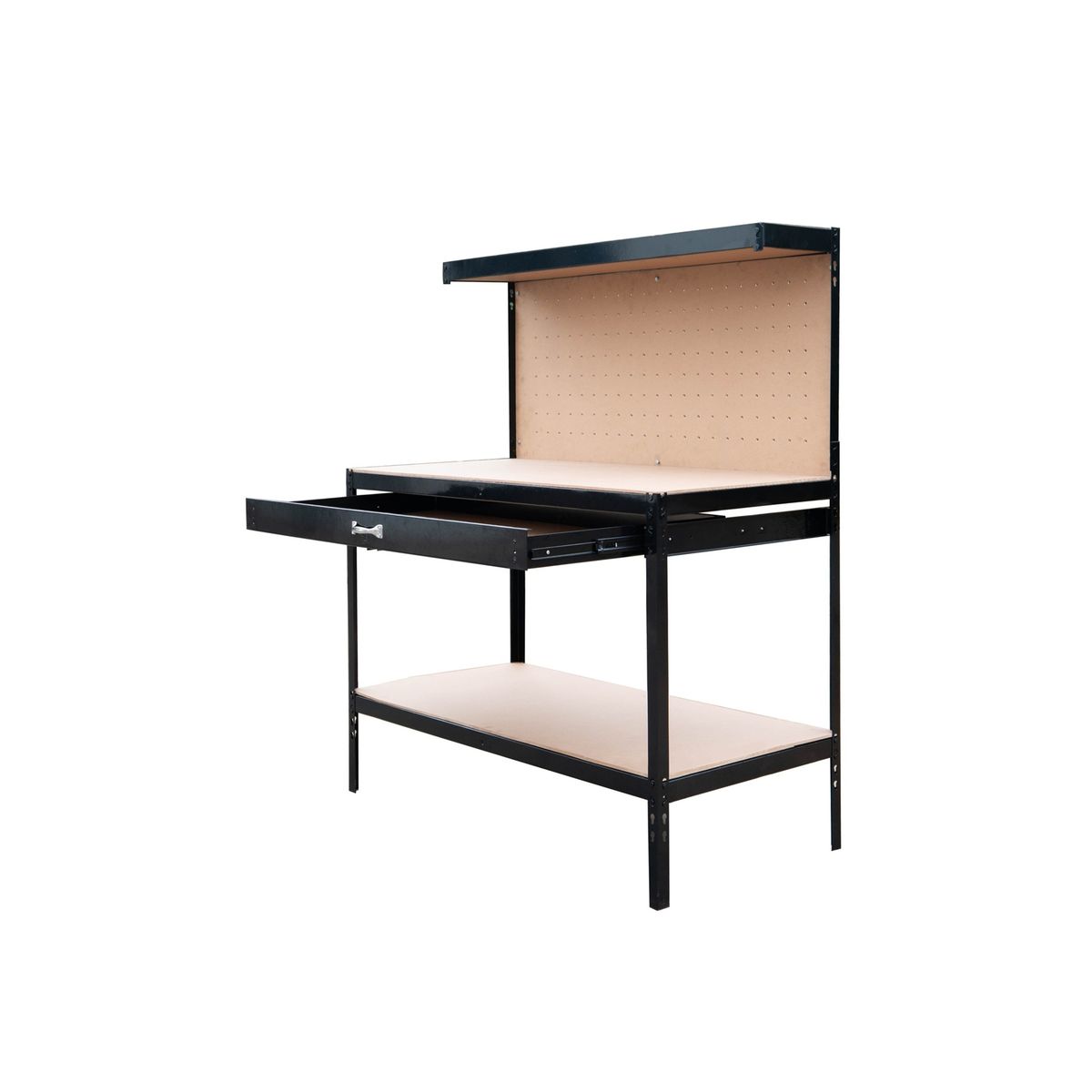 GENERICO - Mesón de trabajo con cajón y respaldo  120x60 cm