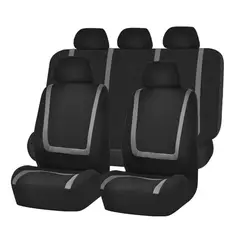 CRUSEC - Set Cubre Asientos Funda Protector Universal Auto 9 Piezas