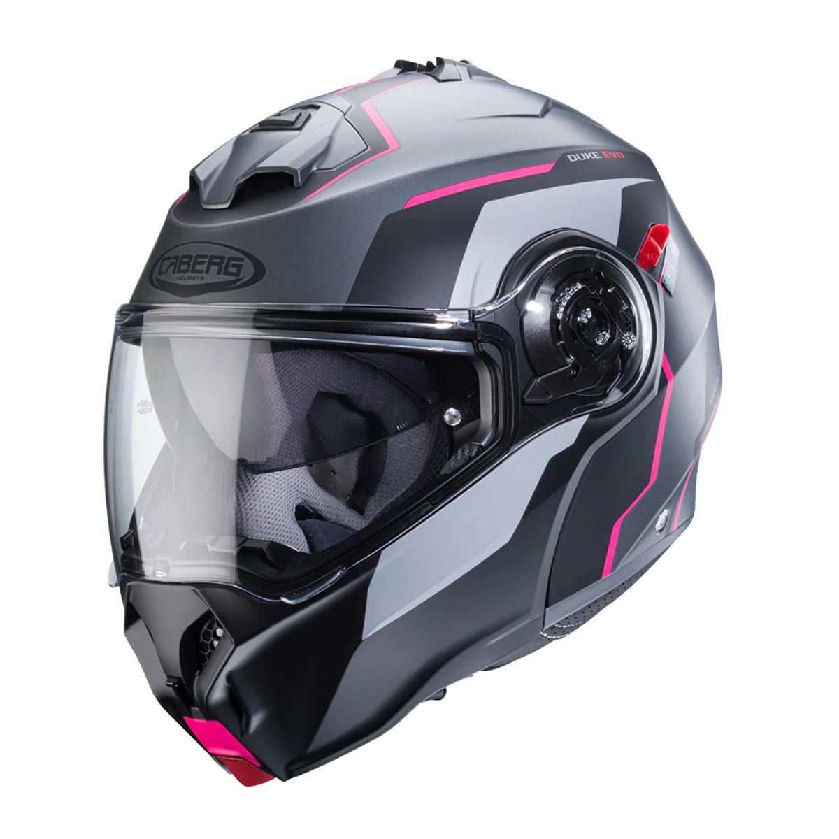 CABERG - Casco Para Moto Caberg Evo Move Matt Gun Metal Black Fuchsia