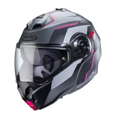 CABERG - Casco Para Moto Evo Move Matt Gun Metal Black Fuchsia