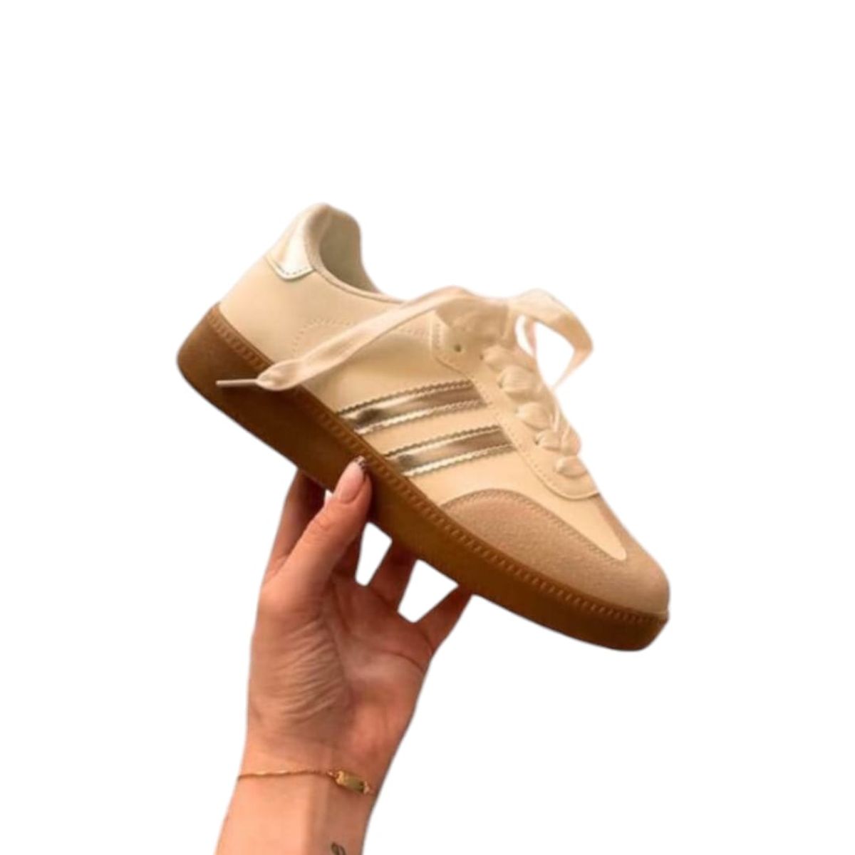 HERIEL - Zapatilla Blanca Baja Mujer