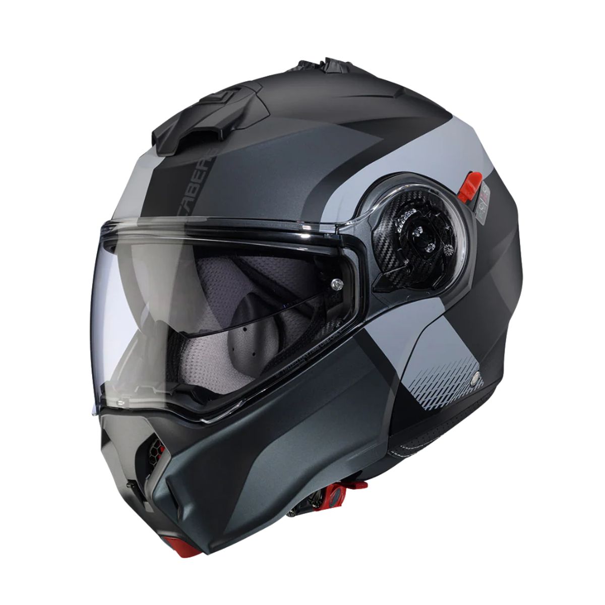 CABERG - Casco Para Moto Caberg Evo Indy Matt Black Gun Metal Grey