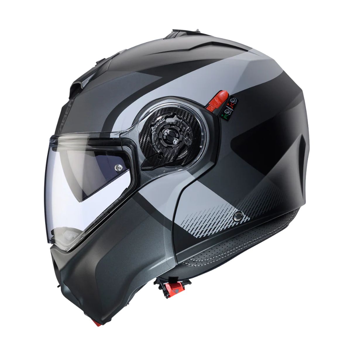 CABERG - Casco Para Moto Caberg Evo Indy Matt Black Gun Metal Grey