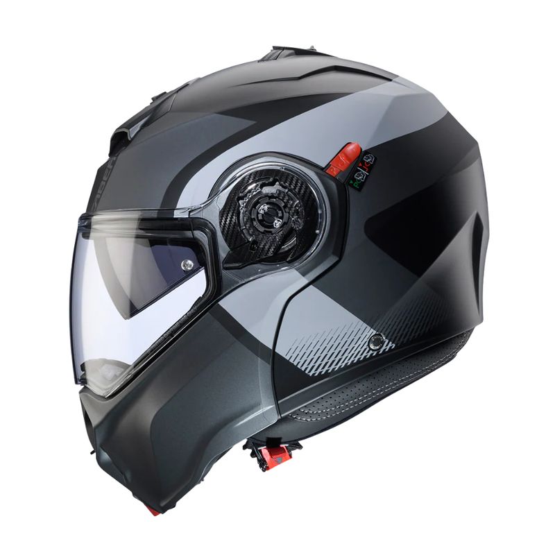 CABERG - Casco Para Moto Caberg Evo Indy Matt Black Gun Metal Grey