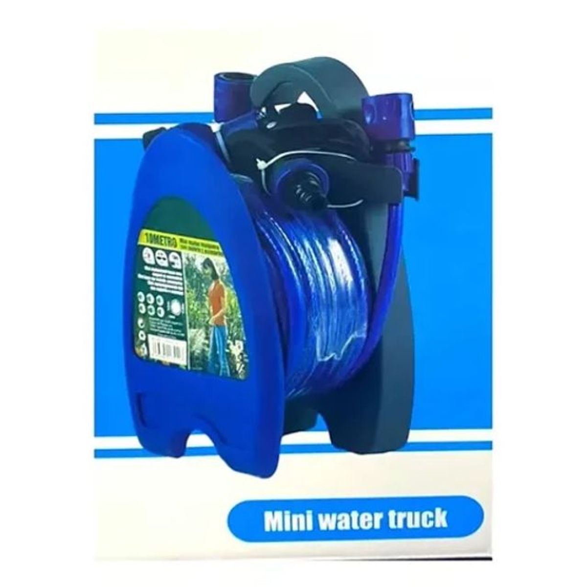 GENERICO - Manguera Jardin Para Riego Con Soporte Y Conectores 10metr