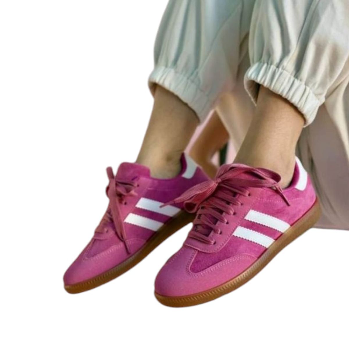 HERIEL - Zapatilla Fucsia Baja Mujer